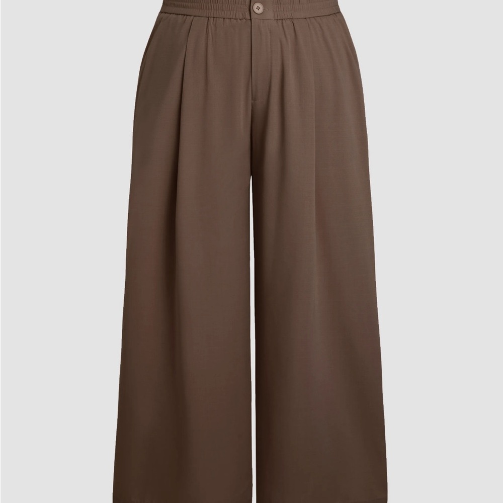 Cider Chocolate Wide-Leg Pants